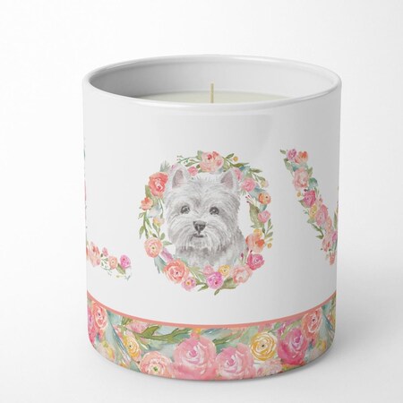Carolines Treasures 3.75 x 3.25 in. Unisex Westie No.6 Love 10 oz Decorative Soy Candle WDK4520CDL